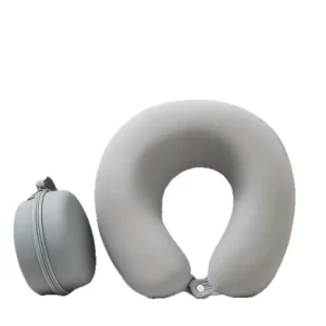 Memory Foam U-Shaped Neck Pillow for Travel, Airplane, Office - Ergonomic Portable Cervical Support Pillow with Washable Cover